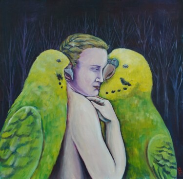 Painting titled "Certain amour (Some…" by Jeudi Lee, Original Artwork, Acrylic