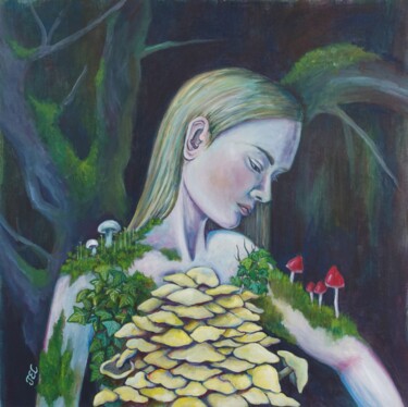 Painting titled "Summer dream #1" by Jeudi Lee, Original Artwork, Acrylic