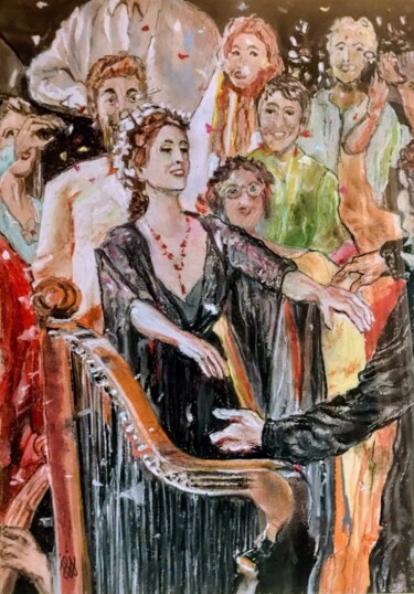 Pittura intitolato "My fairy queen" da Jean-Francois Jehl, Opera d'arte originale, Pastello