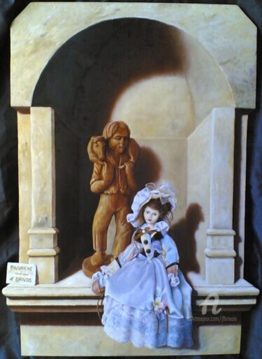 Peinture intitulée "Pauvriche" par Jean-François Brivois, Œuvre d'art originale, Huile