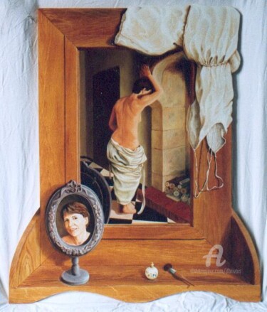Peinture intitulée "Jeux de miroirs" par Jean-François Brivois, Œuvre d'art originale, Huile