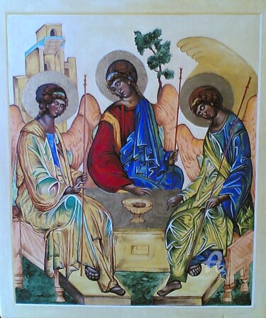 Peinture intitulée "Trinité" par Jean-François Brivois, Œuvre d'art originale