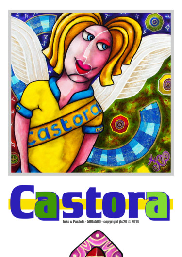 Painting titled "Castora Poster - fo…" by Jf C20, Original Artwork, Other