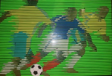 Peinture intitulée "soccer 2" par Jean-François Caillarec, Œuvre d'art originale