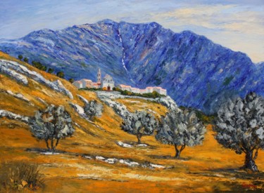 Painting titled "Montemaggiore" by Jean-François Clemenceau, Original Artwork, Oil