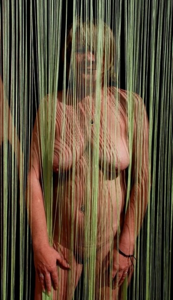 Photographie intitulée "Voile de vert" par Jean-François Collignon, Œuvre d'art originale