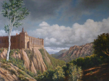 Peinture intitulée "La citadelle" par Jean-François Grébert, Œuvre d'art originale, Huile