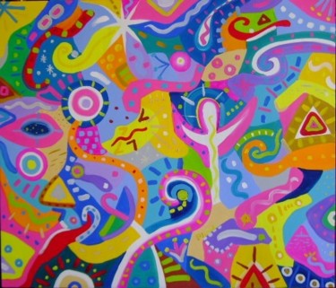 Peinture intitulée "Universo espiritual" par Jfmachado, Œuvre d'art originale, Huile
