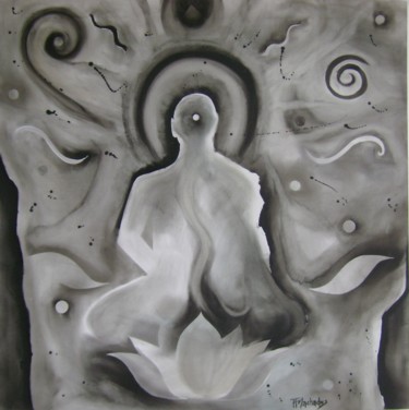 Картина под названием "Buda" - Jfmachado, Подлинное произведение искусства, Масло