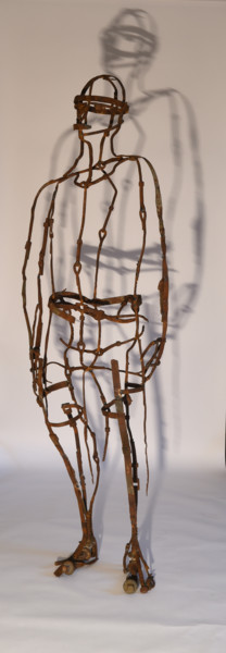 Sculpture titled "Homme de ligne n°3" by Petitperrin, Original Artwork
