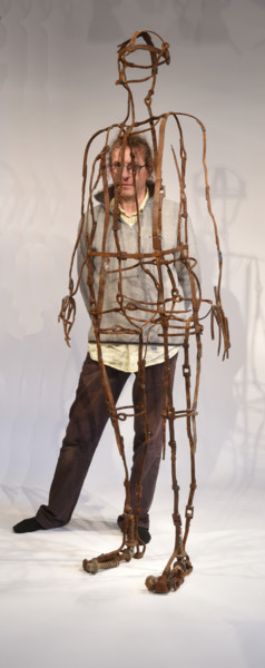 Escultura titulada "Homme de ligne n°2" por Petitperrin, Obra de arte original