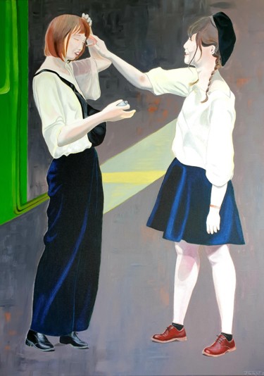 Peinture intitulée "Fais toi belle" par Jean François Consoli (Lejef), Œuvre d'art originale, Acrylique