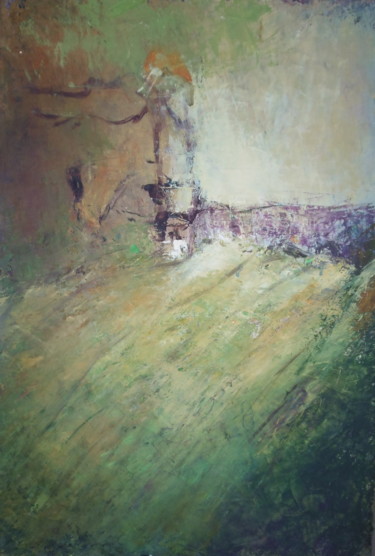 Painting titled "17-13-apres-la-plui…" by Jean-François Taburet, Original Artwork, Oil