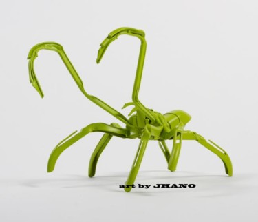 Sculpture titled "Manta spider" by Jhano, Original Artwork, Plastic