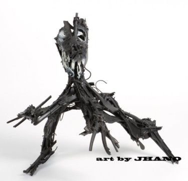 Sculpture titled "Raptor" by Jhano, Original Artwork, Plastic
