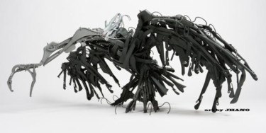 Sculpture intitulée "Vautour I" par Jhano, Œuvre d'art originale, Plastique