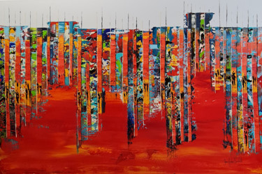 WAITING FOR VALENTINE Peinture intitulée "WAITING FOR VALENTI…" par Jean-Humbert Savoldelli, Œuvre d'art originale, Acrylique Monté sur Châssis