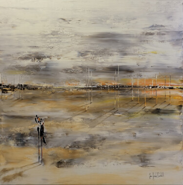 L'INSTANT SEPIA Peinture intitulée "L'INSTANT SEPIA" par Jean-Humbert Savoldelli, Œuvre d'art originale, Acrylique