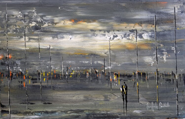 CLAIR DE LUNE Peinture intitulée "CLAIR DE LUNE" par Jean-Humbert Savoldelli, Œuvre d'art originale, Acrylique Monté sur Châssis