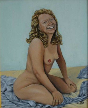 Peinture intitulée "Le rire de ma douce" par Jiab, Œuvre d'art originale