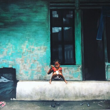 Malerei mit dem Titel "Java , indonesia" von Ji Aime Art, Original-Kunstwerk, Acryl