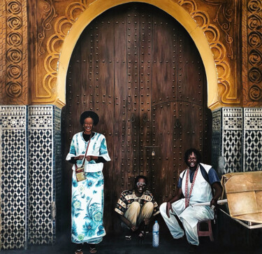 Картина под названием "Maroc" - Ji Aime Art, Подлинное произведение искусства, Акрил