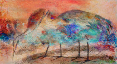 Картина под названием "Dream No. 65" - Jianfei Yuan, Подлинное произведение искусства, Акрил