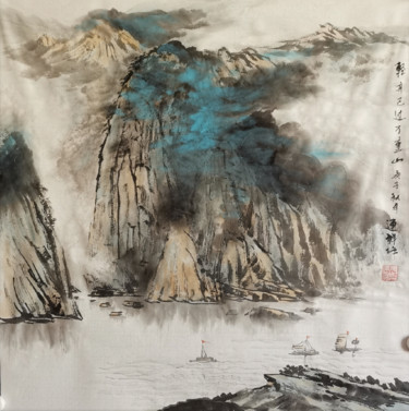 绘画 标题为“Works No.43 ：A ligh…” 由Lianxiang Jiang 姜连祥, 原创艺术品, 颜料