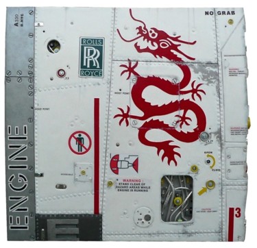 ENGINE FLIGHT Sculpture titled "ENGINE FLIGHT" by Jerome Chauvin (JICE), Original Art, Acrylic