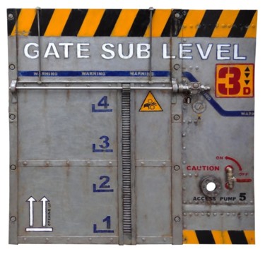 Escultura titulada "GATE SUB LEVEL3" por Jerome Chauvin (JICE), Obra de arte original, Acrílico