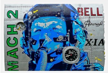 MACH 2 Sculpture titled "MACH 2" by Jerome Chauvin (JICE), Original Art, Acrylic