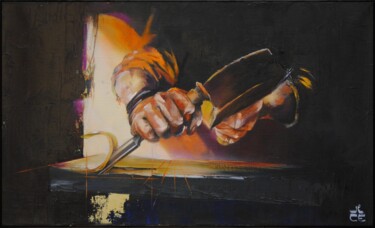 Painting titled "Père Jano" by Jicé, Original Artwork