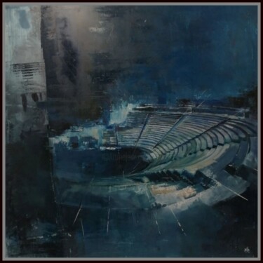 Painting titled "Stadium" by Jicé, Original Artwork, Oil