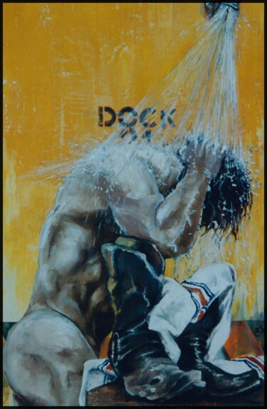 Peinture intitulée "Dock 21" par Jicé, Œuvre d'art originale