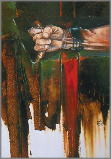 Painting titled "Solo la mano" by Jicé, Original Artwork