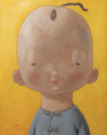 Peinture intitulée "Children 1" par Jie Xu, Œuvre d'art originale, Huile