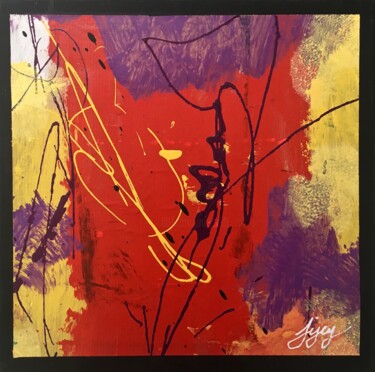 Painting titled "Messages Couleurs-1…" by Jijey, Original Artwork, Acrylic