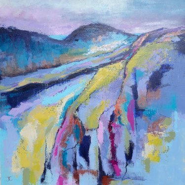 Painting titled "From the Mountains…" by Jill Carrott, Original Artwork, Acrylic