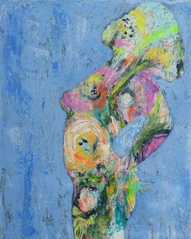 Peinture intitulée "Babe" par Jill Carrott, Œuvre d'art originale, Acrylique