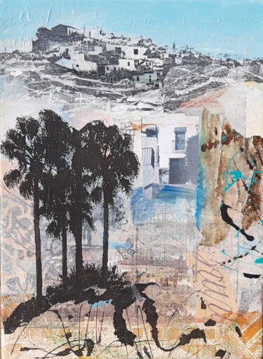 Collages intitolato "Casco Nuevo" da Jill Carrott, Opera d'arte originale, Collages