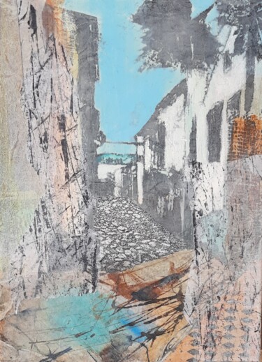 Collages titled "Calle Alta 2" by Jill Carrott, Original Artwork, Collages