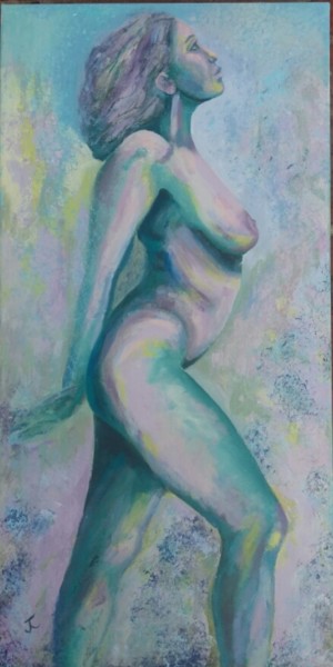 Pittura intitolato "Aqua" da Jill Carrott, Opera d'arte originale, Acrilico