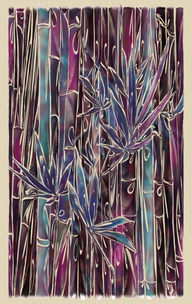 Digitale Kunst mit dem Titel "Seasons Set Pink Aq…" von Jill Annette Johnson, Original-Kunstwerk, Digitale Malerei