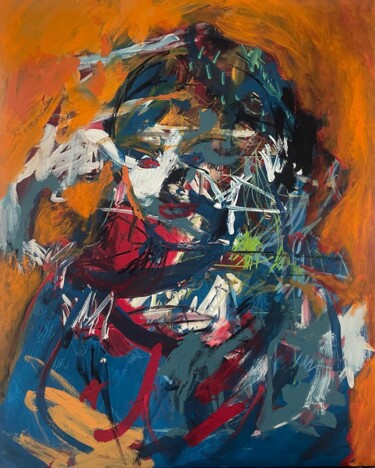 Malerei mit dem Titel "L'Infante" von Jim Nagoya, Original-Kunstwerk, Acryl