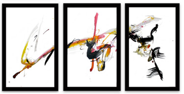 Рисунок под названием "#228 A,B,C Triptych" - Jim Williams, Подлинное произведение искусства, Акрил