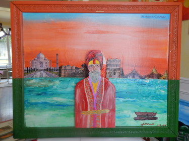 Peinture intitulée "Le major du Taj Mah…" par Jean Marc Cornille, Œuvre d'art originale