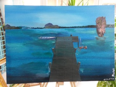 Painting titled "Phuket" by Jean Marc Cornille, Original Artwork, Oil