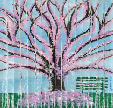 Malerei mit dem Titel "L'arbre cinétique" von Jean Marc Cornille, Original-Kunstwerk