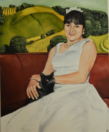 Painting titled "Stephanie I" by Jim Fischer, Original Artwork, Oil