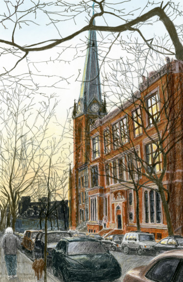 Картина под названием "Saint Paul's, Carro…" - Jim Fischer, Подлинное произведение искусства
